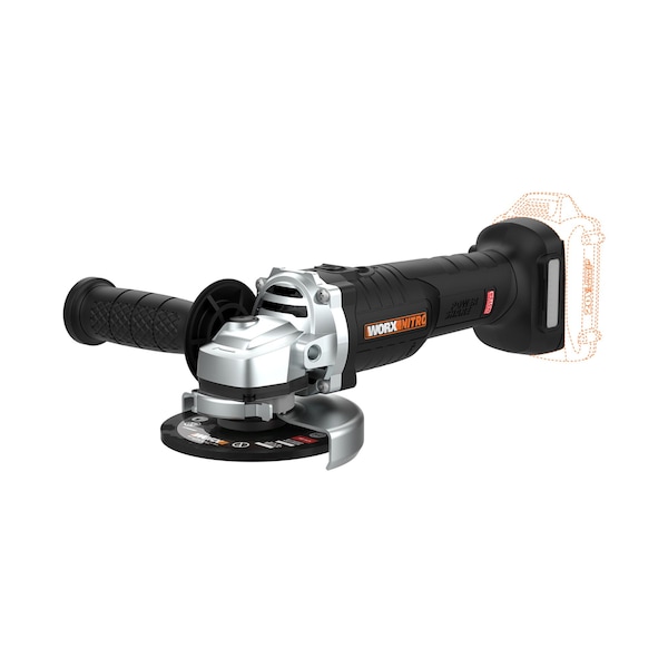 Worx 20V Power Share 4.5 in. Cordless Angle Grinder with Brushless Motor, Tool Only WX812L.9 - main